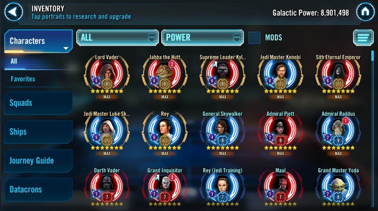 SWGOH Premium Accounts for sale